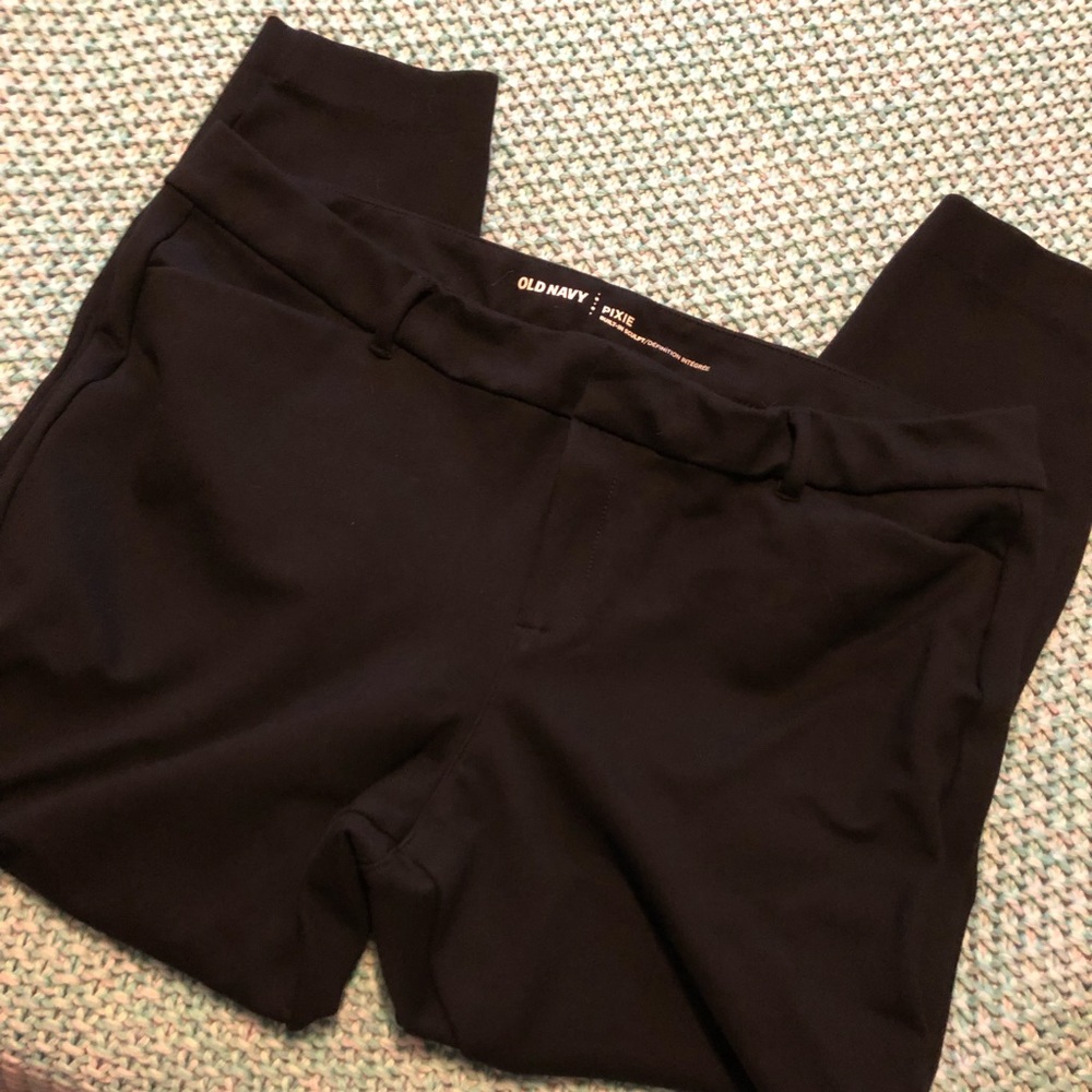 Mid-Rise Built-In Sculpt Ponte-Knit Ankle Pants